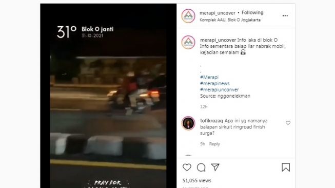 Diduga Balap Liar, Sepeda Motor Terlibat Tabrakan Beruntun dengan Mobil di Bantul