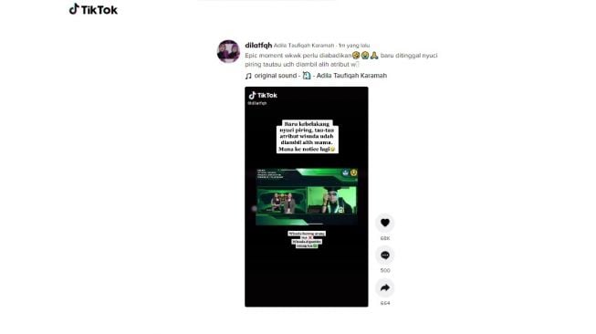 Wisuda online diambil alih ibunya. [TikTok]