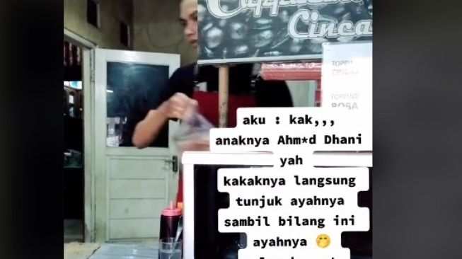 Viral Penjual Capuccino Cincau Mirip Anak Ahmad Dhani, Warganet: Kombinasi Al, El, Dul