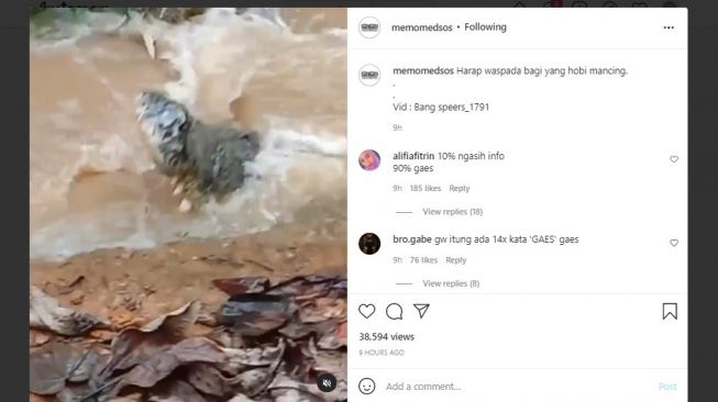 Tangkapan layar video. [Instagram/@memomedsos]