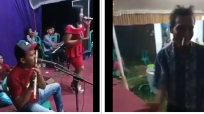 Viral Aksi Istri Paksa Suami Turun Panggung Gegara Biduan, Publik: Mantan Atlet Smackdown