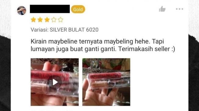 Belanja Online Dapat Lipstik Merek Maybelling, Warganet: Mau Debus