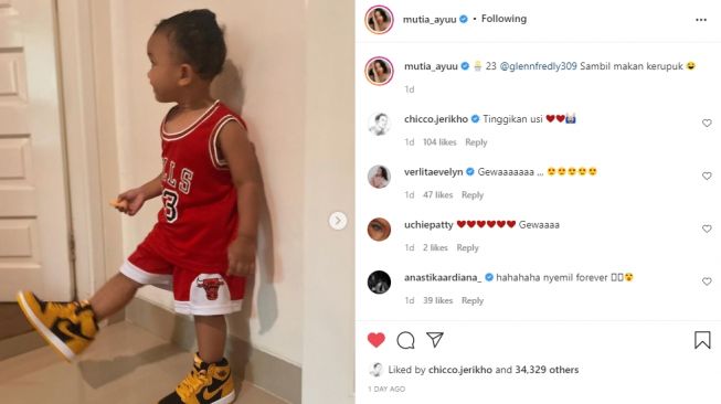 Gewa, anak Glenn Fredly dan Mutia Ayu [Instagram/@mutia_ayuu]