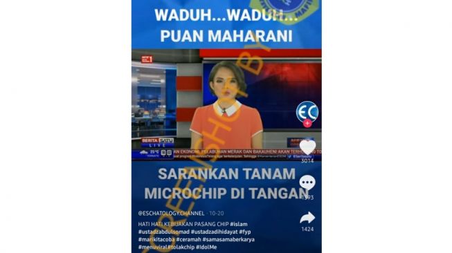 Cek fakta Puan Maharani usulkan penanaman microchip di tangan (turnbackhoax.id)