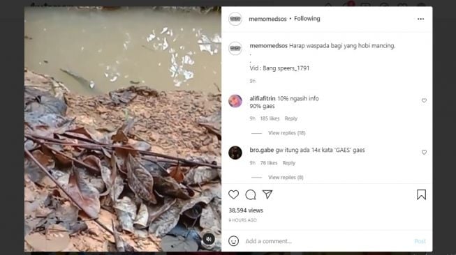 Beri Peringatan Kepada Para Pemancing Rawa, Warganet Justru Fokus Pada Ucapan Pria Ini