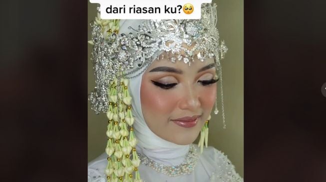 Pengantin Minta Make up Adat Sunda 'Nude tapi Bold' (TikTok)