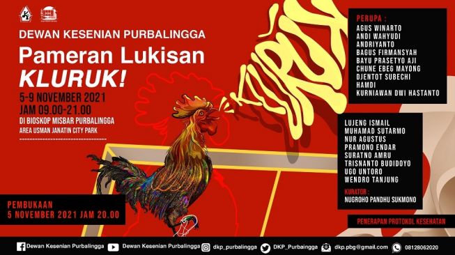 Wow! 17 Perupa akan Pajang Karya Lukisan pada Pameran "Kluruk!" di Purbalingga