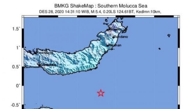 Gempa Teluk Tomini Bermagnitudo 5 Dipicu Aktivitas subduksi Laut Maluku