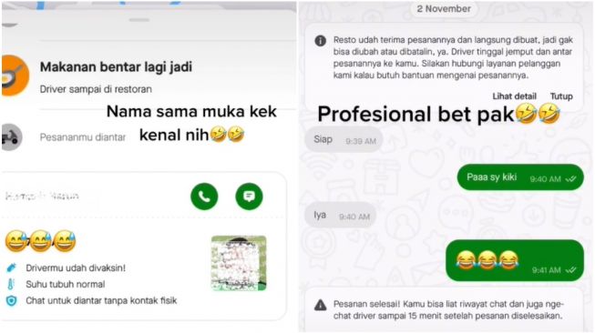 Pesan Makanan Lewat Ojek Online, Wanita Syok Lihat Wajah Sopirnya: Kayak Kenal?