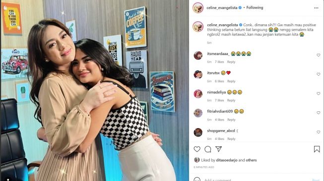 Sempat Bertemu, Celine Evangelista Tak Percaya Vanessa Angel Meninggal Karena Kecelakaan