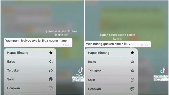 Kekasih Kirimkan Pesan Tak Terduga, Wanita Syok Pas Baca (TikTok)