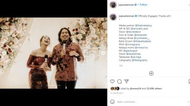 Joshua Suherman dan Clairine Clay Bertunangan, Segera ke Pelaminan