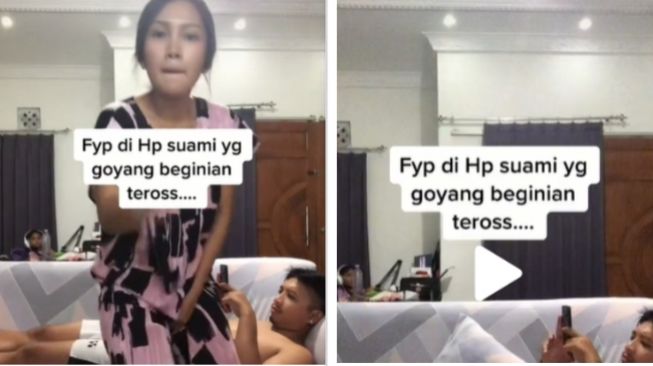 Suami Asyik Lihat Video Cewek Goyang TikTok, Istri Praktik Langsung: Nih Bini Lu Juga Bisa