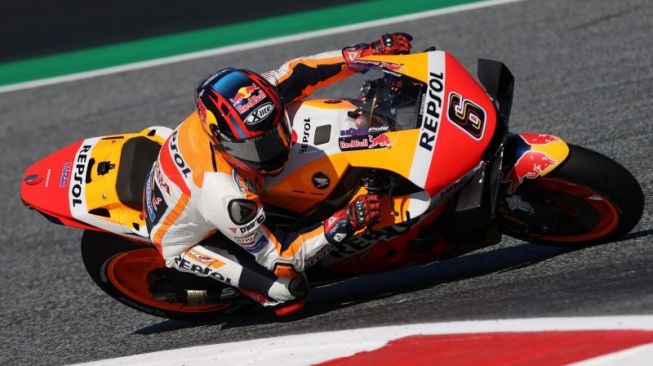 Pebalap Honda Stefan Bradl saat sesi latihan MotoGP di Styrian Grand Prix - Red Bull Ring, Spielberg, Austria, pada 22 Agustus 2020 (ANTARA/REUTERS/LISI NIESNER)