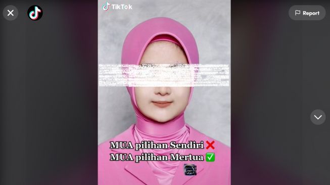 MUA Pernikahan Dipilihin Mertua, Hasil Riasan Mempelai Wanita ini Jadi Sorotan (TikTok)