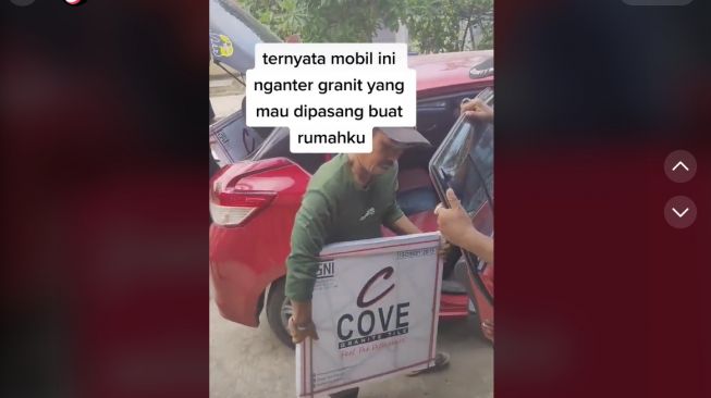 Beli Bahan Bangunan, Wanita Syok Lihat Mobil yang Antar Barangnya (TikTok)