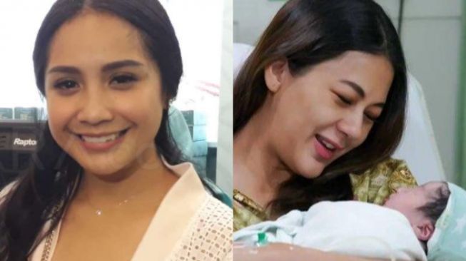 Nagita Slavina Gendong Baby Kenzo, Rambut Jambul Disanjung