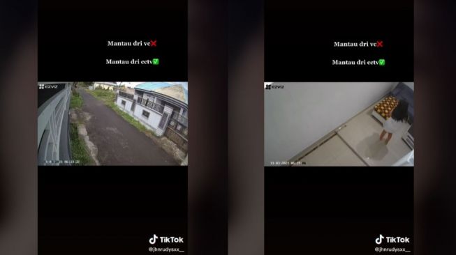 Viral Suami Wanita Ini Pasang CCTV di Penjuru Rumah (tiktok.com/@jhnrudysxx__)