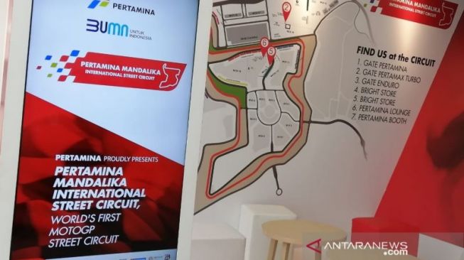 Salah satu booth Pertamina di Bandara Internasional Zainuddin Abdul Madjid Lombok, Nusa Tenggara Barat. (ANTARA/Aditya E.S. Wicaksono) 