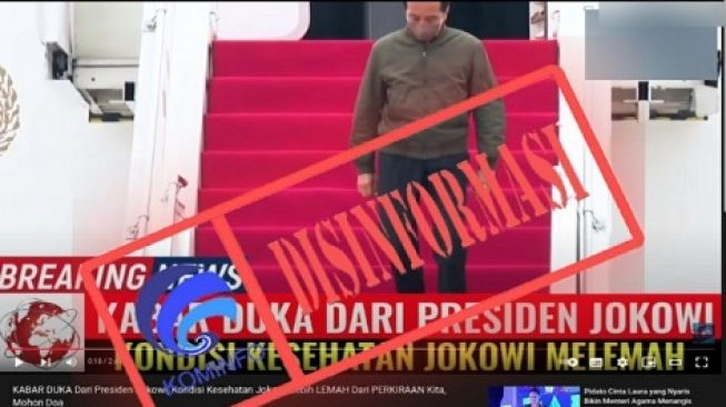 Beredar kabar Jokowi dilarikan ke rumah sakit karena kondisi kesehatan melemah. (Kominfo)