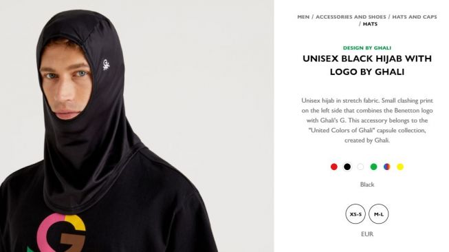 Hijab Unisex Keluaran Brand Italia (world.benetton.com)