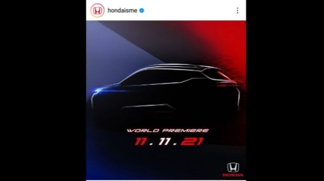 Siluet Honda World Premier yang ditampilkan di media sosial Instagram [Instagram: @hondaisme].