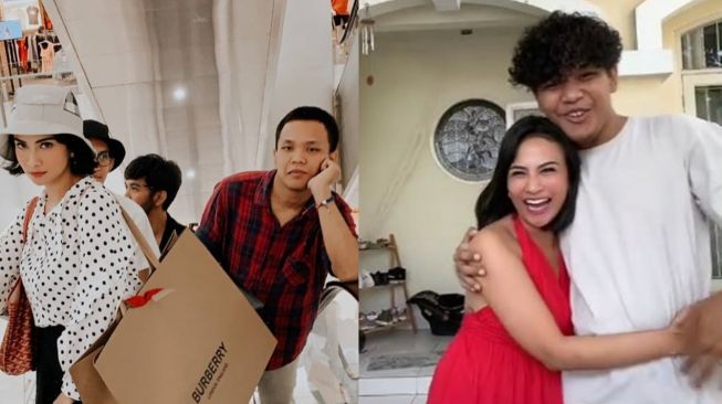 Potret Kedekatan Tubagus Joddy dan Vanessa Angel. [Kolase TikTok dan Instagram]