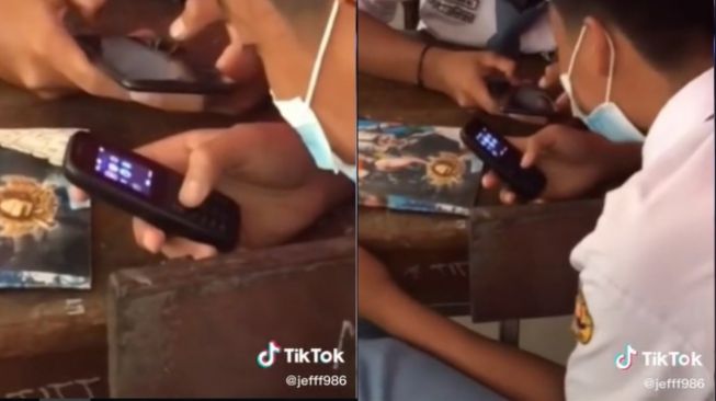 Viral Siswa Pegang HP Jadul Lihat Temannya Pakai Android, Nyesek Bikin Auto Bersyukur