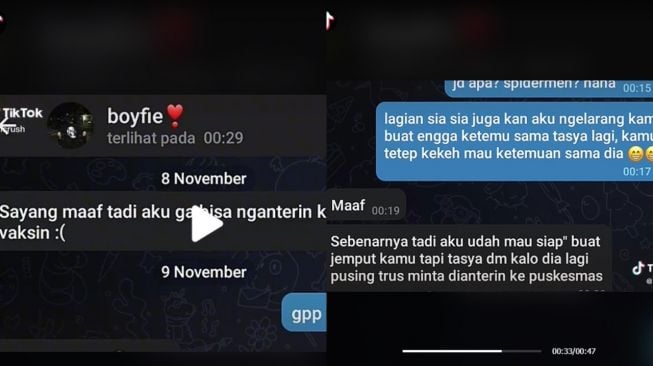 Viral Percakapan Sepasang Kekasih, Isinya Bikin Nyesek