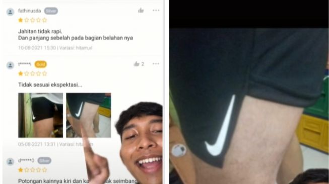 Pria batal beli celana usai lihat review (tiktok)