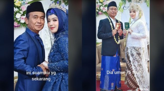 Viral Wanita Menikah dengan Pria 75 Tahun (tiktok.com/@tutyalawiyah28)