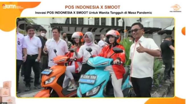 Swap Energi Indonesia Sediakan Motor Listrik Smoot untuk Kurir PT Pos Indonesia