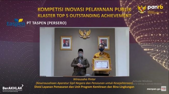 Taspen Raih Top 5 Inovasi Pelayanan Publik Berkat Program Wirausaha Pintar