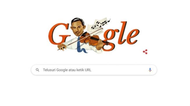 Rayakan Hari Pahlawan, Google Doodle Kenang Ismail Marzuki