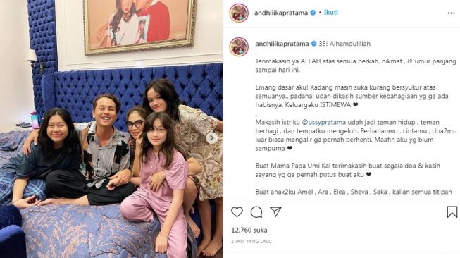 Unggahan Andhika Pratama [Instagram/@andhiiikapratama]