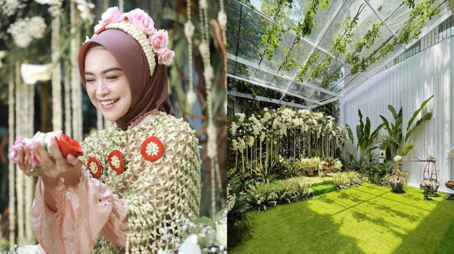 Cantik Bertabur Bunga, Intip 7 Potret Dekorasi Siraman Ria Ricis