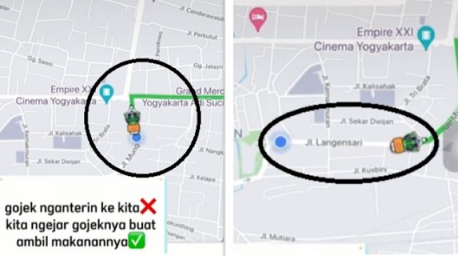 Konsumen mengejar driver ojol (tiktok)