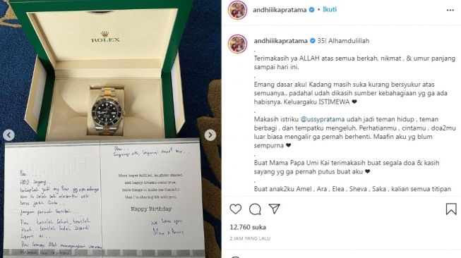 Unggahan Andhika Pratama [Instagram/@andhiiikapratama]