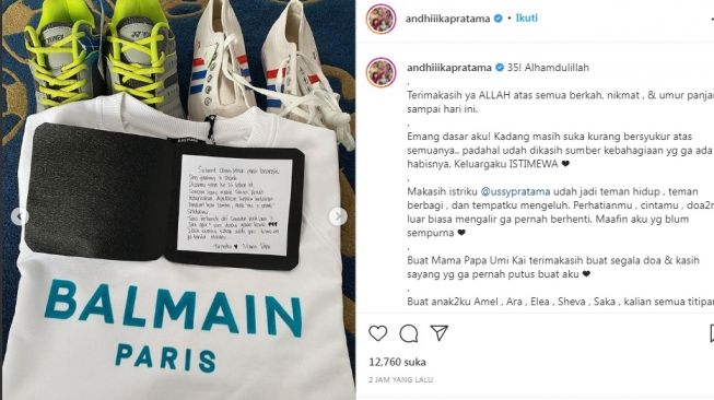 Unggahan Andhika Pratama [Instagram/@andhiiikapratama]