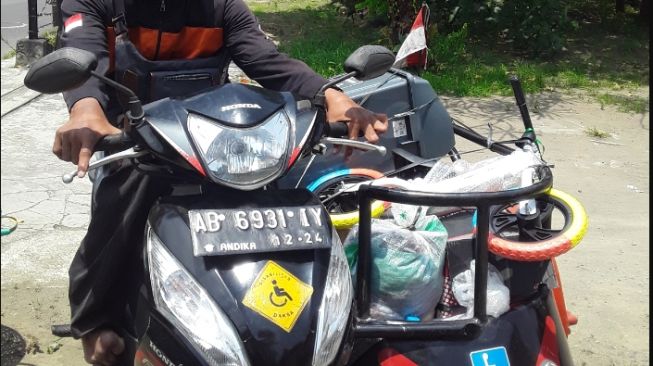 Penggunaan sespan pada Honda Spacy milik Andika memudahkan untuk berjualan (soldier)