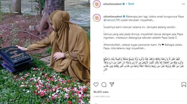 Unggahan Oki Setiana Dewi [Instagram/@okisetianadewi]