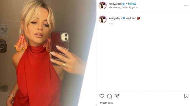 Emily Atack disebut pacar baru Jack Grealish. (Instagram/@emilyatack)