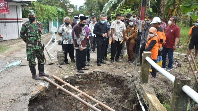 Sejumlah Infrastruktur di Bantul Rusak Akibat Hujan Deras, Warga Diminta Waspada