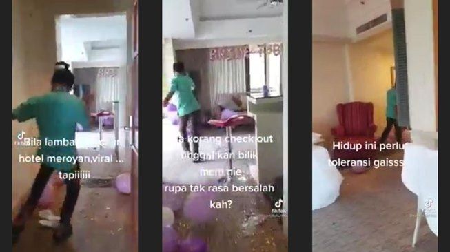 Tamu Sewa Kamar untuk Pesta Lajang, Kondisi pas Check Out Bikin Petugas Hotel Geram. (Facebook)