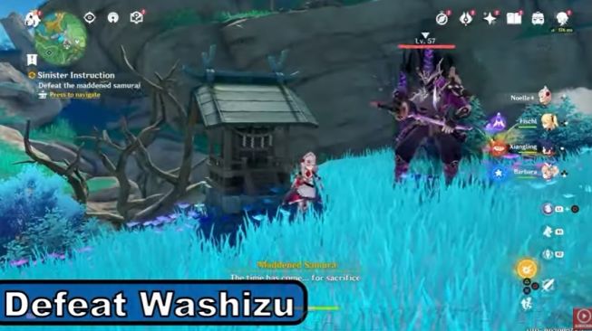 Quest tersembunyi Genshin Impact, Sinister Instruction. [YouTube/@Gaming with Abyss]