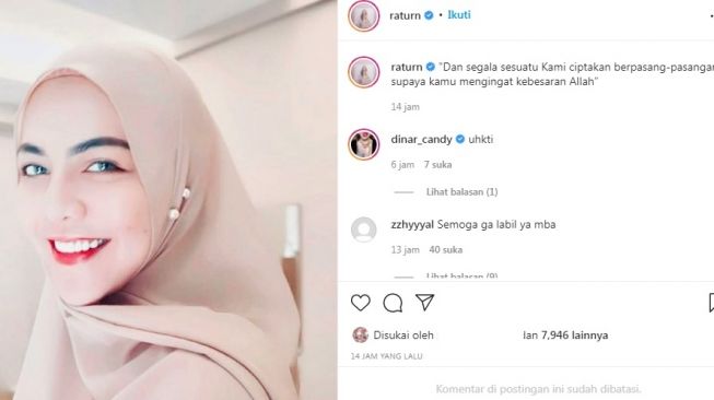 Unggahan Ratu Rizky Nabila [Instagram/@raturn]