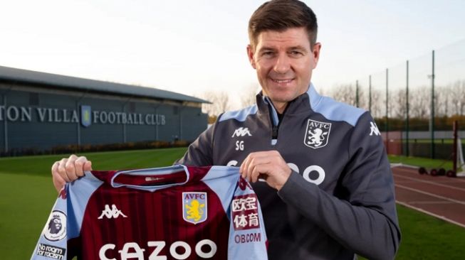 Pelatih baru Aston Villa, Steven Gerrard. [Laman resmi Aston Villa]