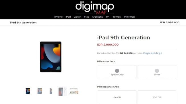 iPad 9. [Digimap]