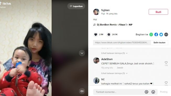 Anak Vanessa Angel Joget TikTok Bareng Adik Bibi Ardiansyah, Publik Ingatkan Fuji Soal Ini
