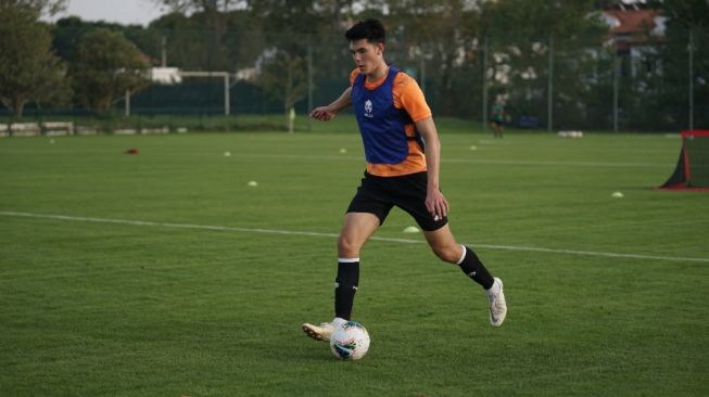Elkan Baggott saat berlatih bersama Timnas Indonesia di Turki (dok. PSSI).